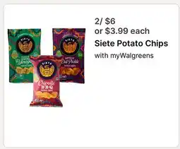 Walgreens Siete Potato Chips offer