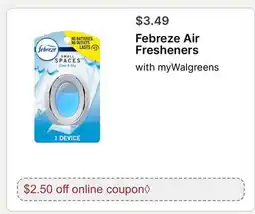 Walgreens Febreze Air Fresheners offer