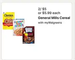 Walgreens General Mills Cereal offer