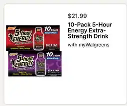 Walgreens 10-Pack 5-Hour Energy Extra-Strength Drink offer