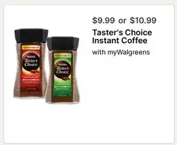 Walgreens Taster's Choice Instant Coffee offer