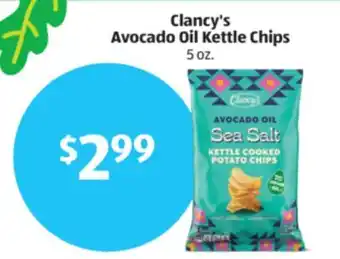 Aldi Clancy's Avocado Oil Kettle Chips offer