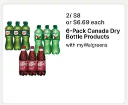 Walgreens 6-Pack Canada Dry Bottle Products offer