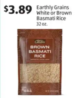 Aldi Earthly Grains White or Brown Basmati Rice offer