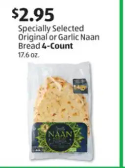Aldi Specially Selected Original or Garlic Naan Bread 4-Count offer