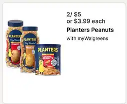 Walgreens Planters Peanuts offer