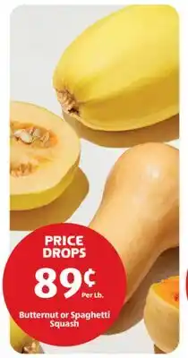 Aldi Butternut or Spaghetti Squash offer
