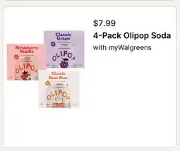 Walgreens 4-Pack Olipop Soda offer