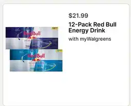 Walgreens 12 - Pack Red Bull Energy Drink offer