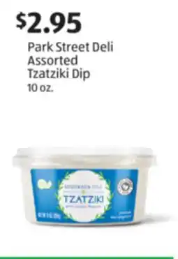 Aldi Park Street Deli Assorted Tzatziki Dip offer