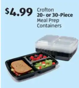 Aldi Crofton 20-or 30-Piece Meal Prep Containers offer
