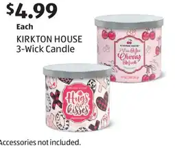 Aldi KIRKTON HOUSE 3-Wick Candle offer