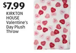 Aldi KIRKTON HOUSE Valentine's Day Plush Throw offer