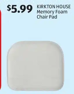 Aldi KIRKTON HOUSE Memory Foam Chair Pad offer