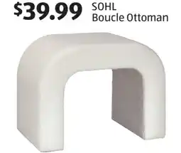 Aldi SOHL Boucle Ottoman offer