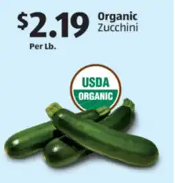 Aldi Organic Zucchini offer