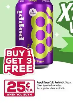 Grocery Outlet Poppi Keep Cold Prebiotic Soda offer