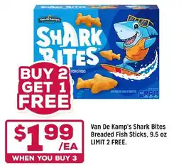 Grocery Outlet Van De Kamp's Shark Bites Breaded Fish Sticks offer
