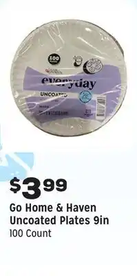 Grocery Outlet Uncoated Plates 9in offer