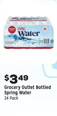 Grocery Outlet Bottled Spring Water offer