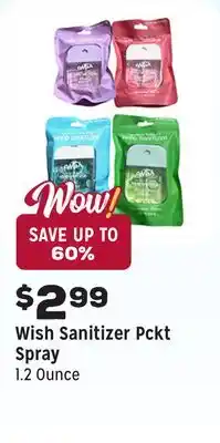 Grocery Outlet Sanitizer Pckt Spray offer