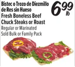 El Super Fresh Boneless Beef Chuck Steaks or Roast offer