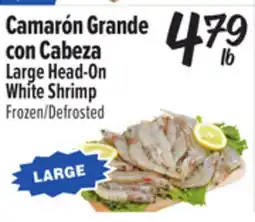 El Super Large Head-On White Shrimp offer