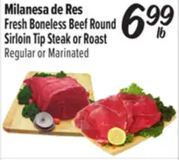 El Super Fresh Boneless Beef Round Sirloin Tip Steak or Roast offer