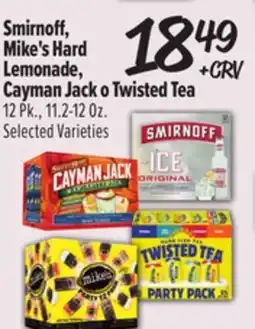 El Super Smirnoff, Mike's Hard Lemonade, Cayman Jack o Twisted Tea offer