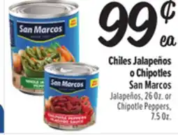 El Super Jalapeños, 26Oz. orChipotle Peppers,7.5 Oz. 2 offer