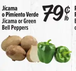 El Super Jicama or Green Bell Peppers offer