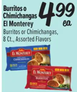 El Super El Monterey Burritos or Chimichangas offer