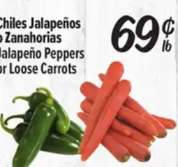 El Super Chiles Jalapeños o Zanahorias offer