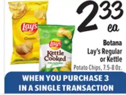 El Super Lay's Regular or Kettle Potato Chips offer