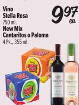 El Super Stella Rosa 750 ml. New Mix Cantaritos o Paloma 4 Pk., 355 ml offer
