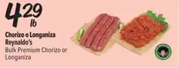 El Super Fresh Reynaldo's Bulk Premium Chorizo or Longaniza offer