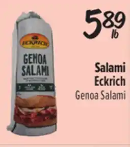 El Super Eckrich Genoa Salami offer