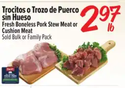 El Super Fresh Boneless Pork Stew Meat or Cushion Meat offer