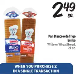 El Super Fresh Bimbo White or Wheat Bread offer
