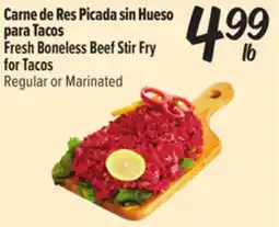 El Super Fresh Fresh Boneless Beef Stir Fry for Tacos offer