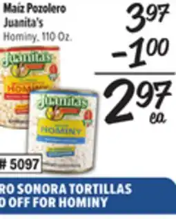 El Super Fresh Juanita's Hominy offer