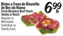 El Super Fresh Fresh Boneless Beef Chuck Steaks or Roast offer