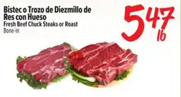 El Super Fresh Fresh Beef Chuck Steaks or Roast offer