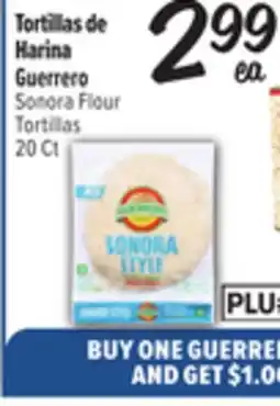 El Super Fresh Guerrero Sonora Flour Tortillas offer