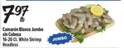 El Super Fresh 16-20 Ct. White Shrimp Headless offer