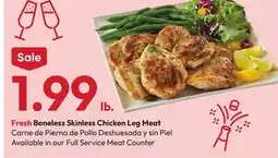 Stater Bros Fresh Boneless Skinless Chicken Leg Meat offer
