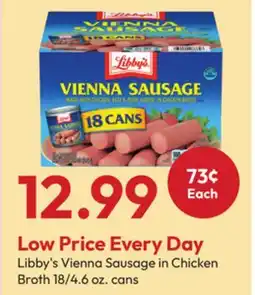 Stater Bros Libby's Vienna Sausage in Chicken Broth offer
