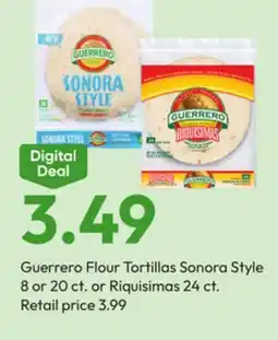 Stater Bros Guerrero Flour Tortillas Sonora Style 8 or 20 ct. or Riquisimas 24 ct offer