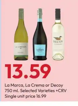 Stater Bros La Marca, La Crema or Decoy offer