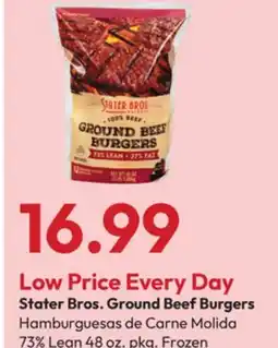 Stater Bros Stater Bros. Ground Beef Burgers 73% Lean offer